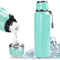 VAZILLIO Botella Agua Acero Inoxidable- 600ml Botella Termica Deporte- Termo Cantimplora Botellas de Frío-Caliente Sin…
